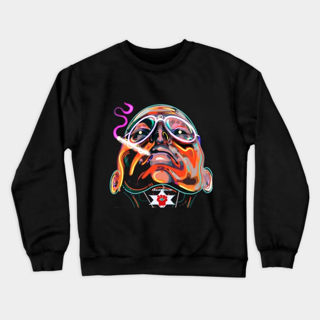 Fear and Loathing in Las Vegas, Hunter S. Thompson Crewneck Sweatshirt by WrittersQuotes